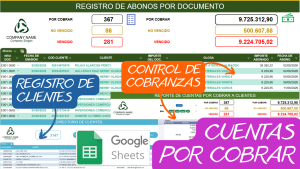 CONTROL DE CUENTAS POR COBRAR EN GOOGLE SHEETS